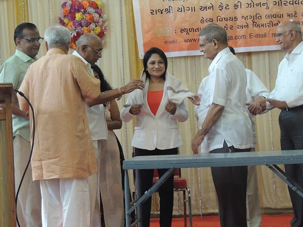 Rajshree Vora receiving public recognition