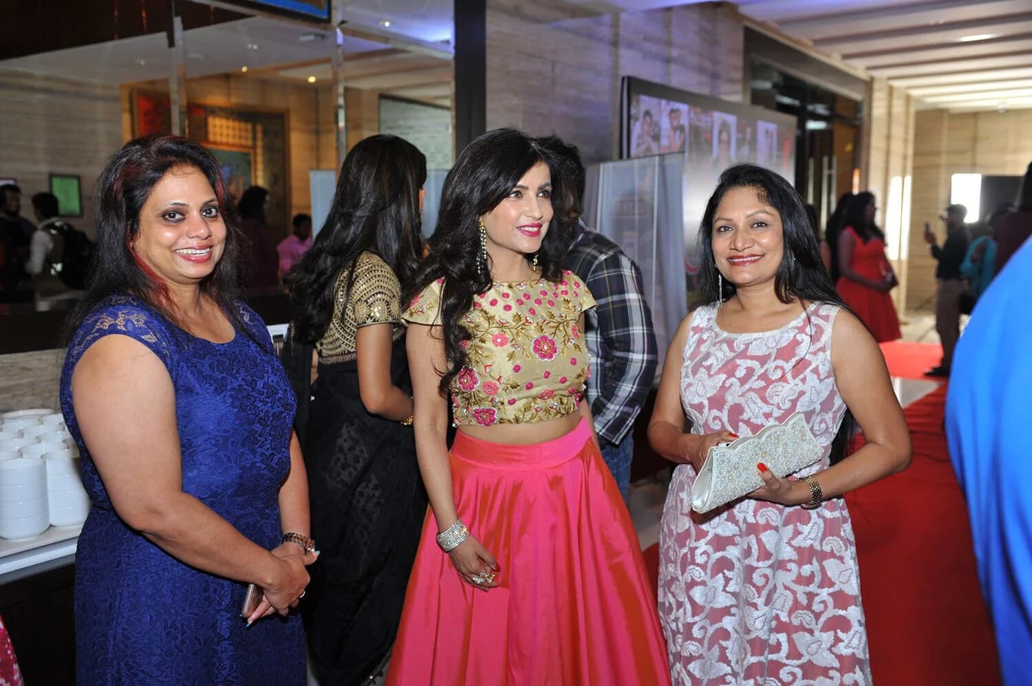 Rajshree Vora receiving an award on stage