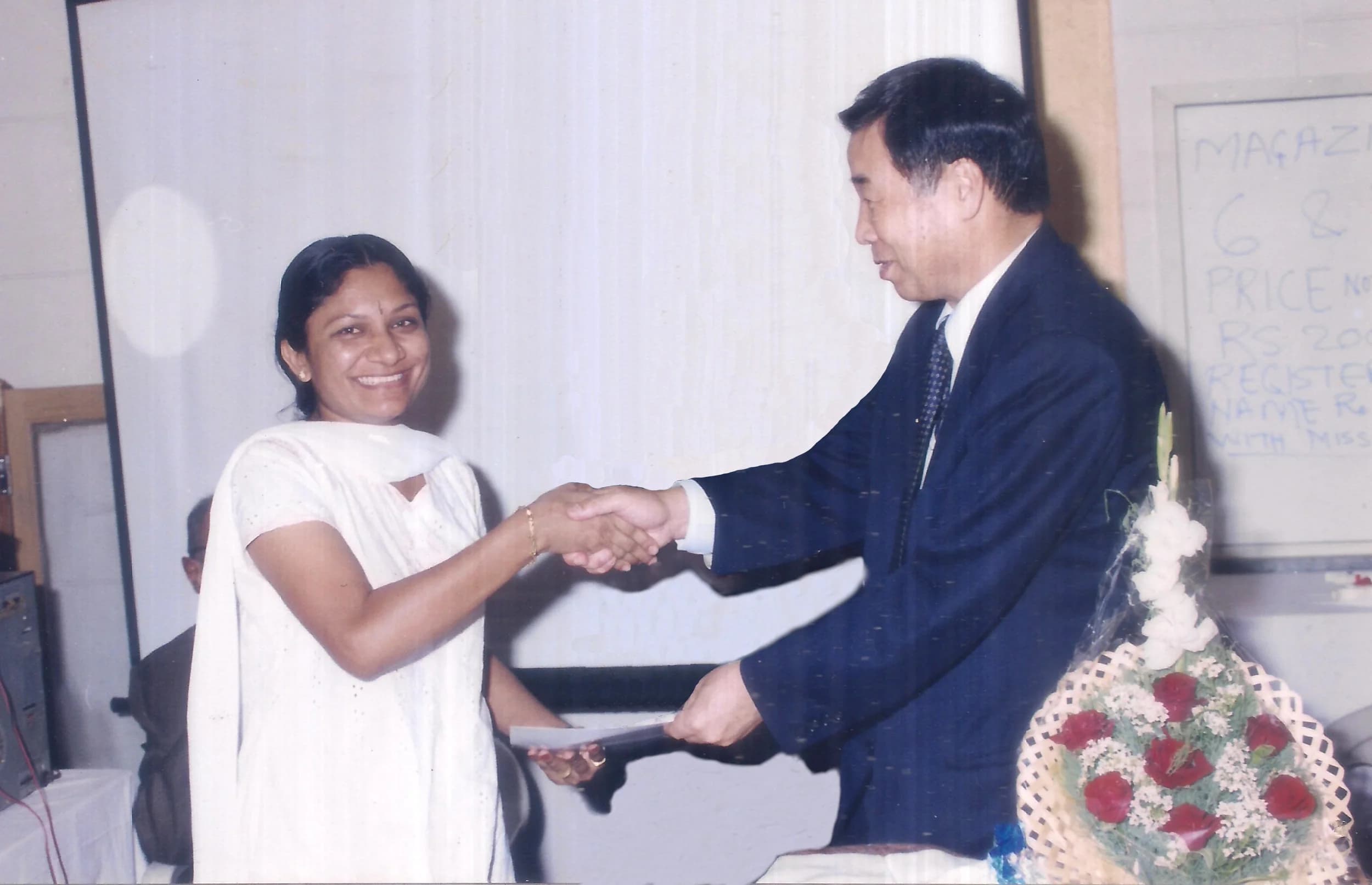 Rajshree Vora with Prof. Park Jae Woo